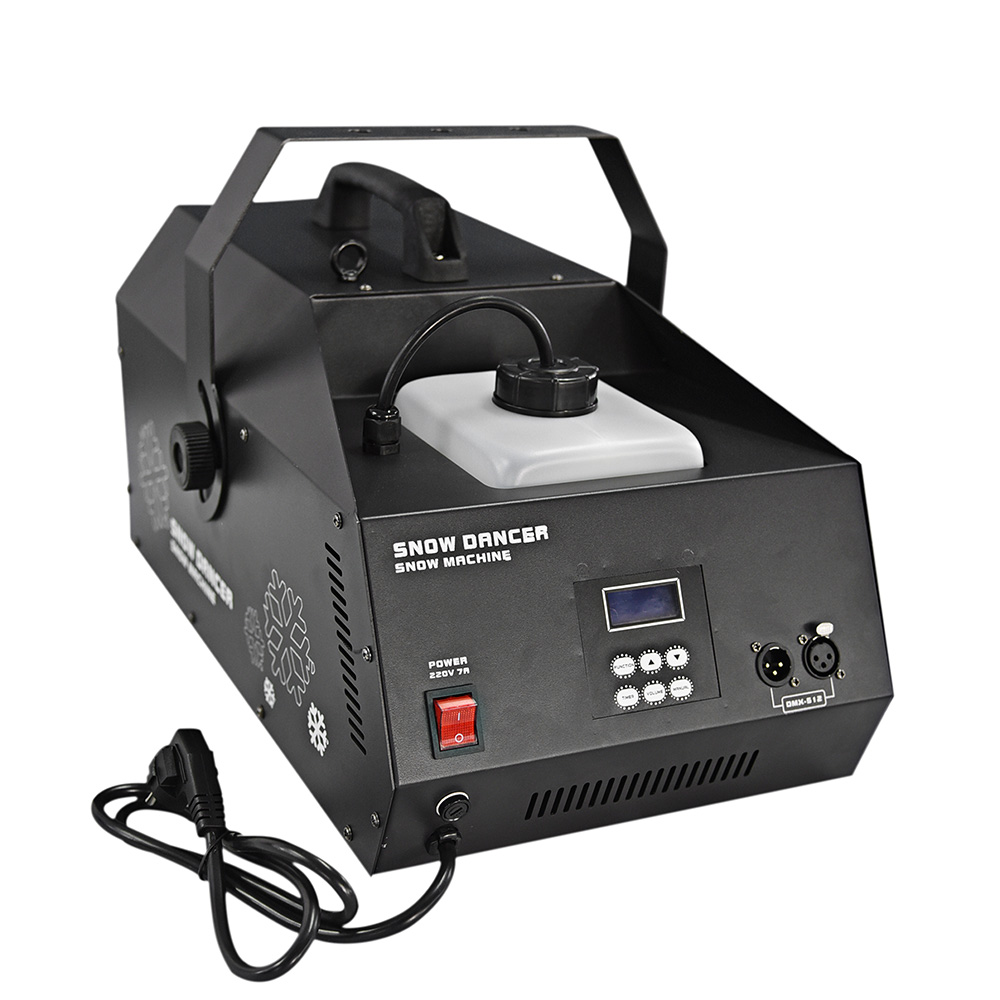 F05 DMX  1500w snow machine with DMX+Remote+LCD control